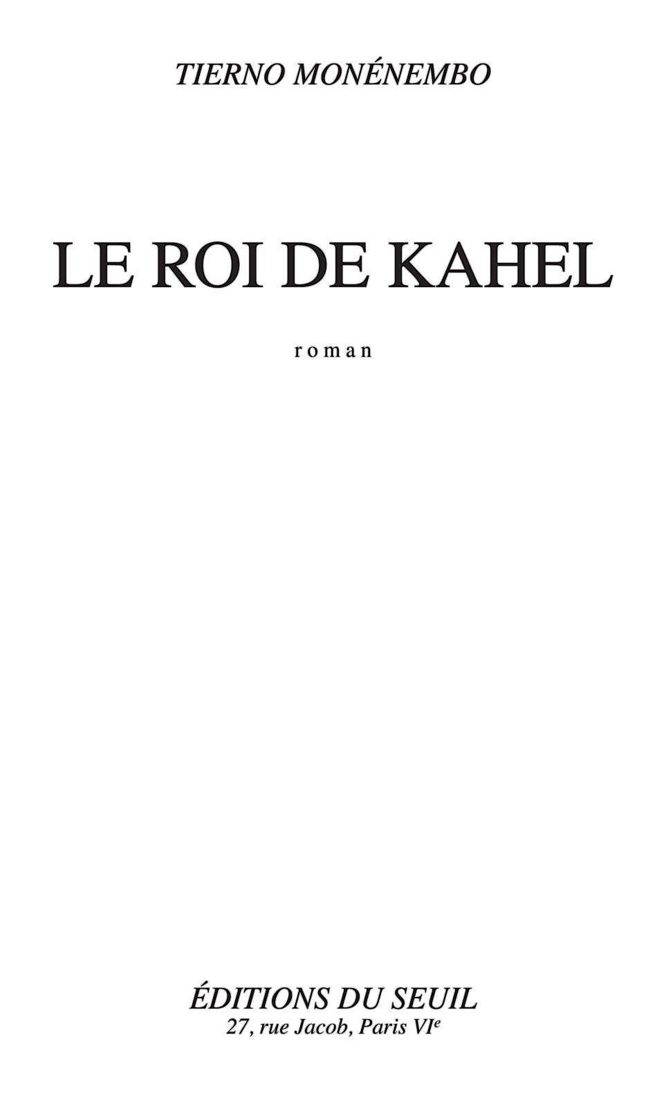 Le Roi de Kahel