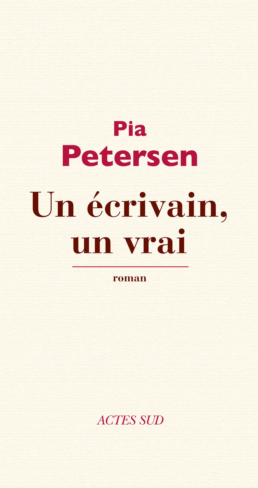 Un écrivain, un vrai