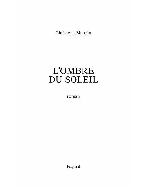 L'Ombre Du Soleil