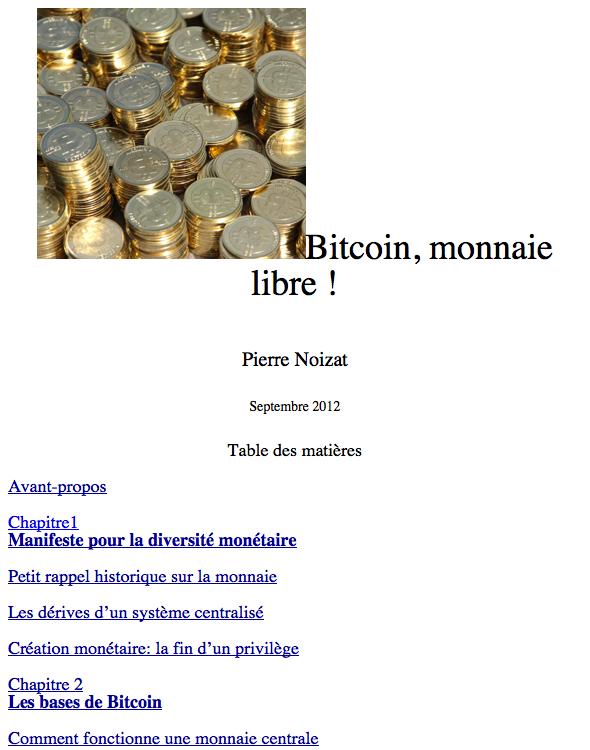 Bitcoin, monnaie libre
